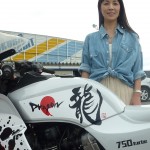 書道バイク「龍・虎」バイク雑誌ミスターバイクBGの特集にて